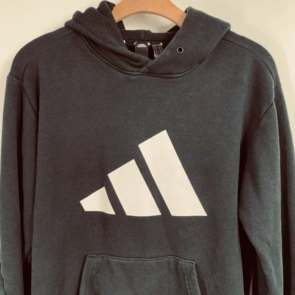 Adidas Men's Future Icons Classic Logo Graphic Long Sleeve‎ Hoodie Size S